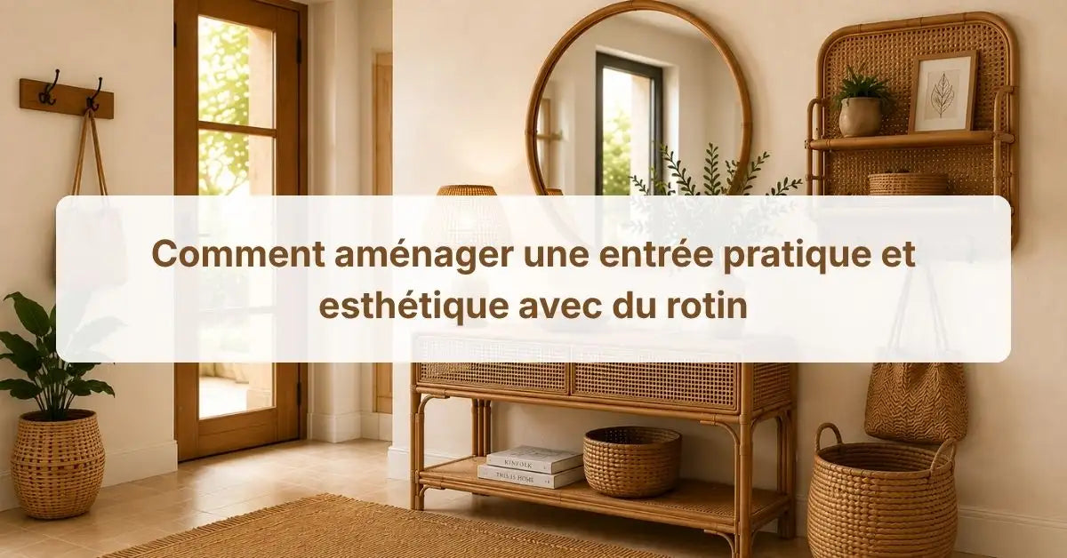 Comment Aménager Une Entrée Pratique Et Esthétique Avec Du Rotin