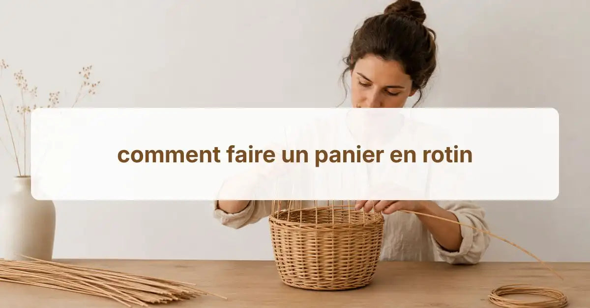 Comment Faire Un Panier En Rotin