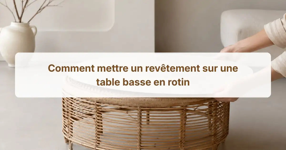 Comment Mettre Un Revêtement Sur Une Table Basse En Rotin