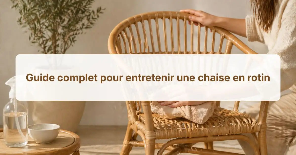 Guide complet pour entretenir une chaise en rotin
