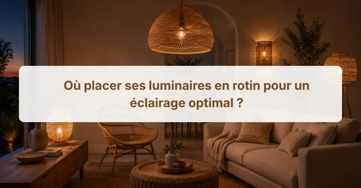 Ou Placer Ses Luminaires En Rotin Pour Un Eclairage Optimal 