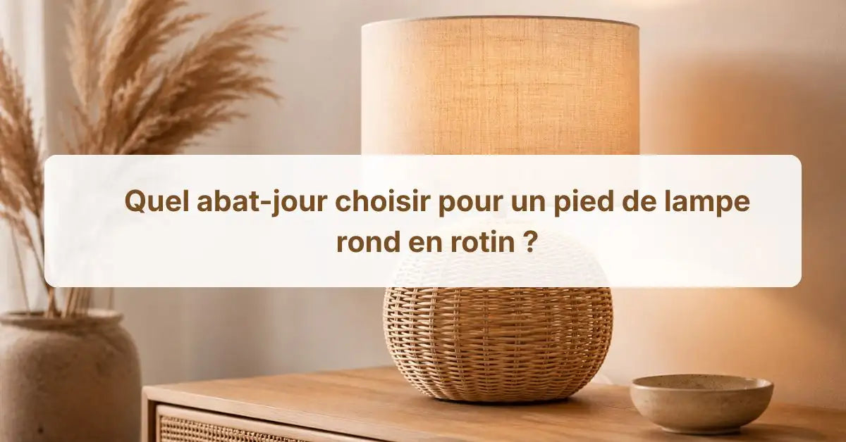 Quel Abat-Jour Choisir Pour Un Pied De Lampe Rond En Rotin