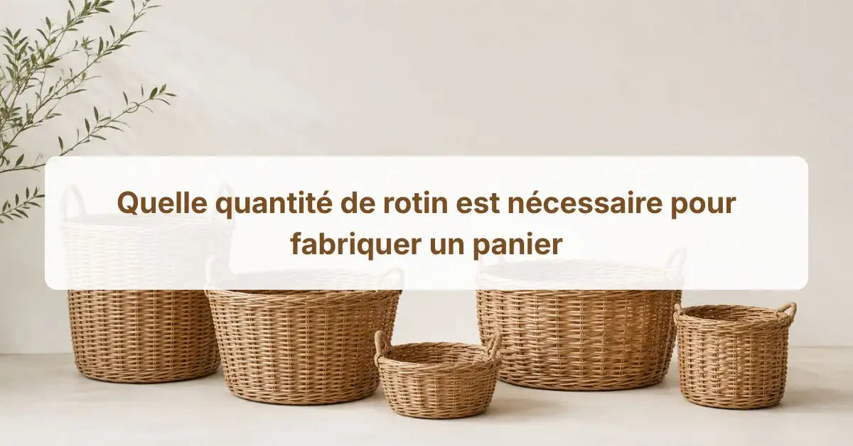 Quelle Quantité De Rotin Est Nécessaire Pour Fabriquer Un Panier
