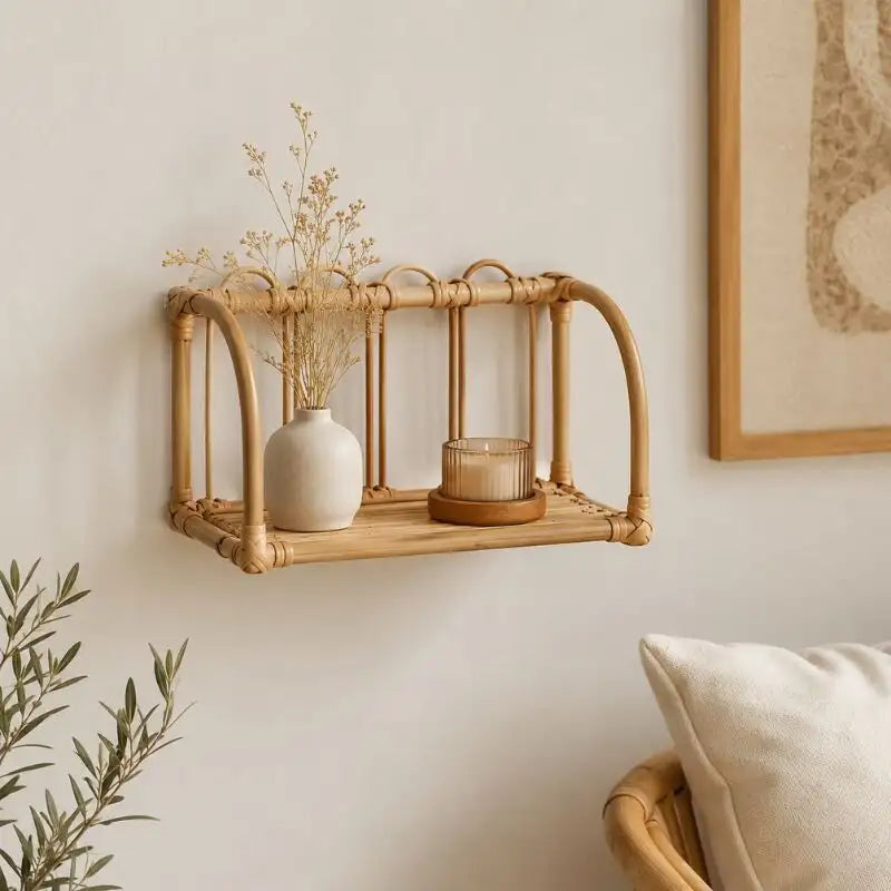 Wandregal Rattan