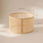 Abat-Jour Rotin - 22 x 14 cm