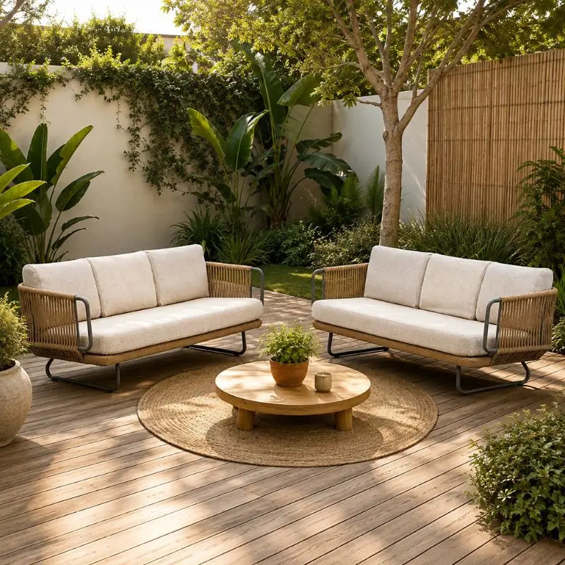 Canapé pour Terrasse en Rotin