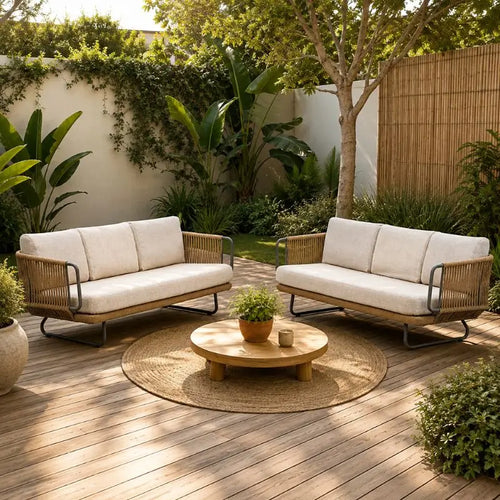 Canapé pour Terrasse en Rotin