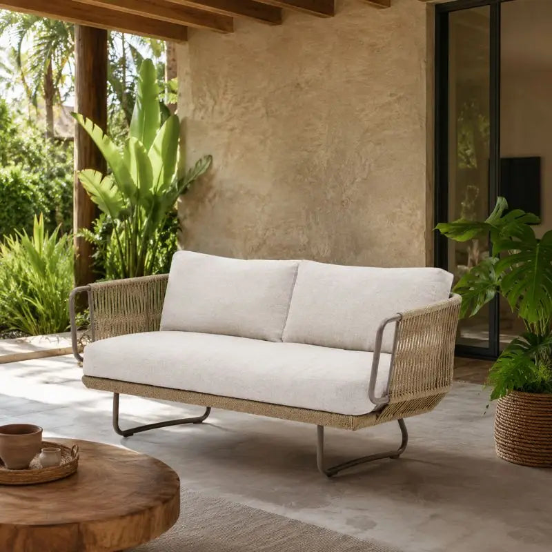 Canapé pour Terrasse en Rotin