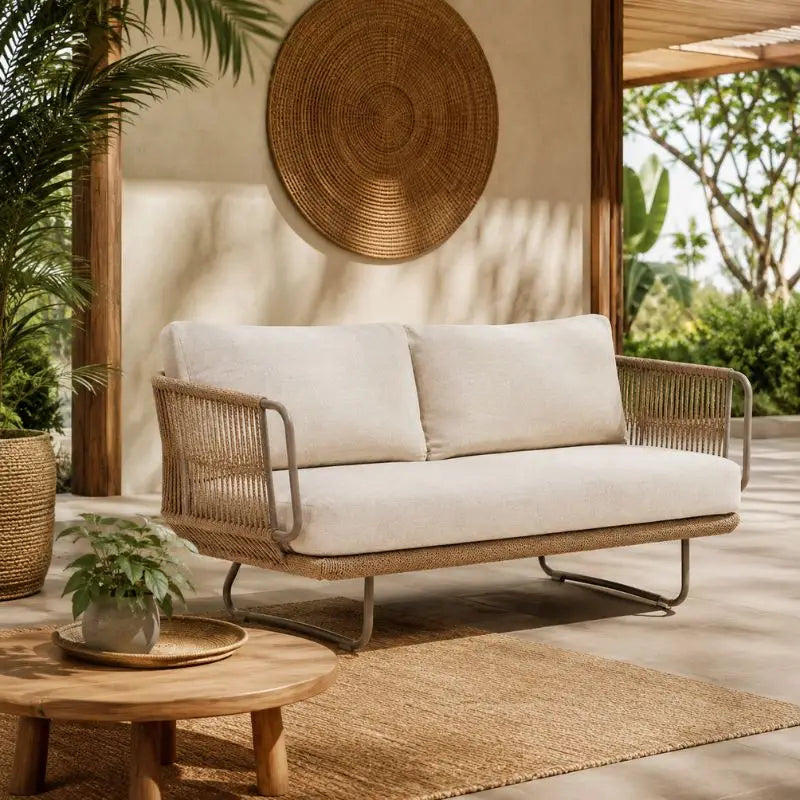 Canapé pour Terrasse en Rotin