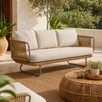 Canapé pour Terrasse en Rotin
