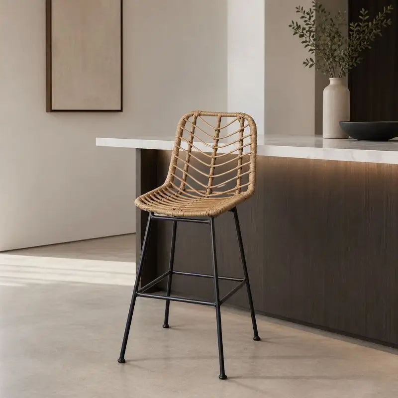Chaise de Bar en Rotin