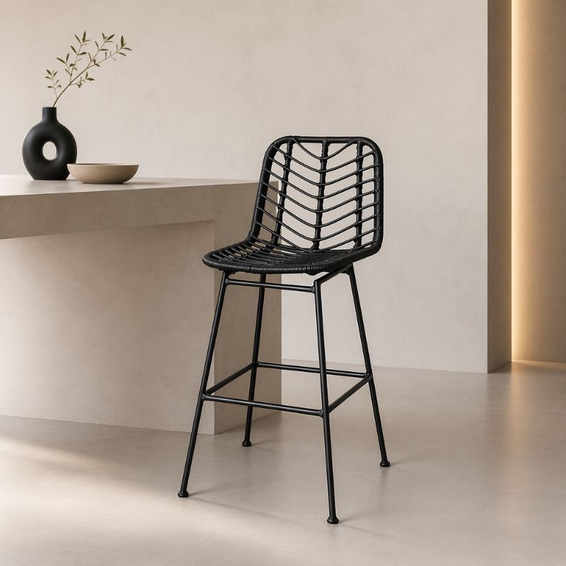 Chaise de Bar en Rotin