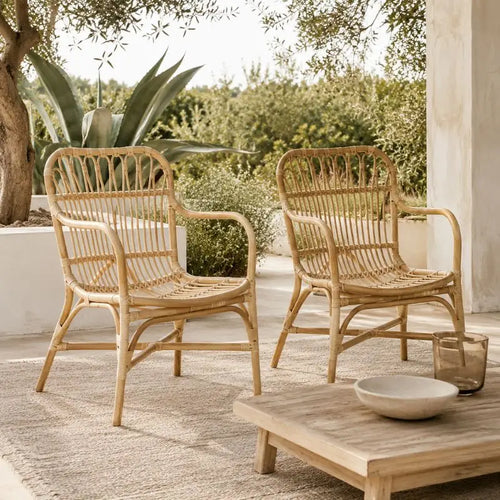 Chaise en Rotin Exterieur - 59 x 56 x 89 cm