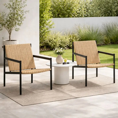 Chaise en Rotin Jardin - Beige