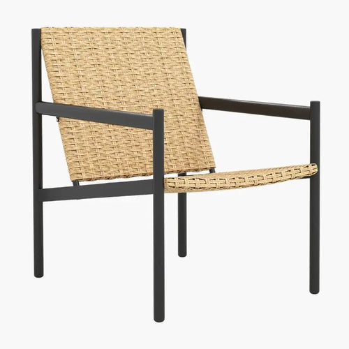 Chaise en Rotin Jardin - Beige