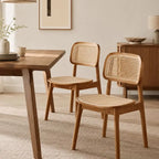 Chaise en Rotin pour Salle à Manger