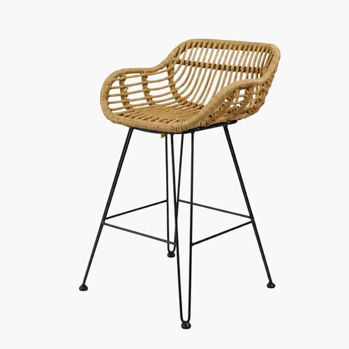 Chaise Haute Rotin - 56 x 53 x 89 cm