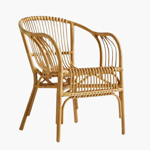 Chaise Jardin Rotin Naturel - Beige