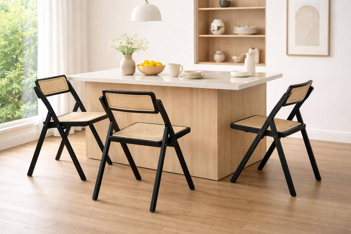 Chaise Pliable Rétro en Rotin
