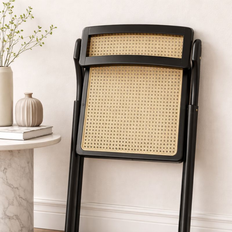 Chaise Pliable Rétro en Rotin