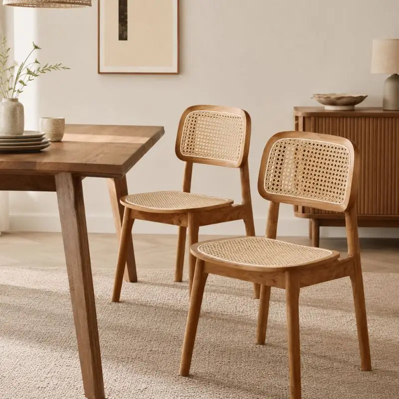 Chaise Rotin et Bois