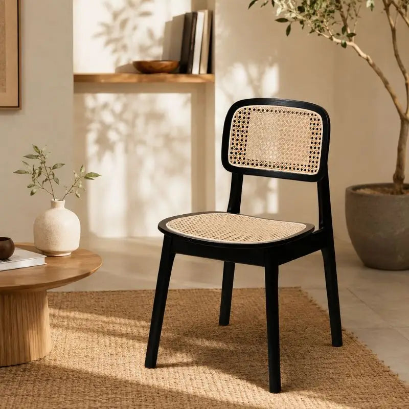 Chaise Rotin et Bois
