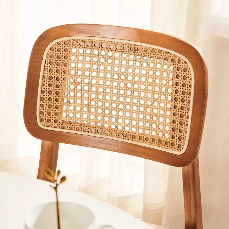 Chaise Rotin et Bois
