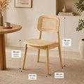 Chaise Rotin et Bois - Beige