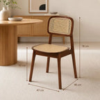 Chaise Rotin et Bois - Marron