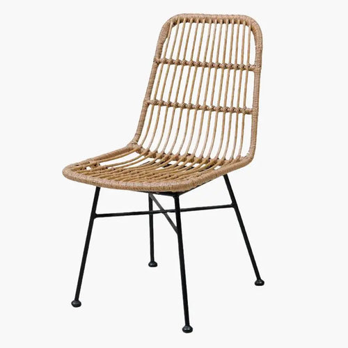 Chaise Rotin pour Salle à Manger - Beige