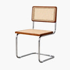 Chaise Rotin Style Cesca - Marron foncé