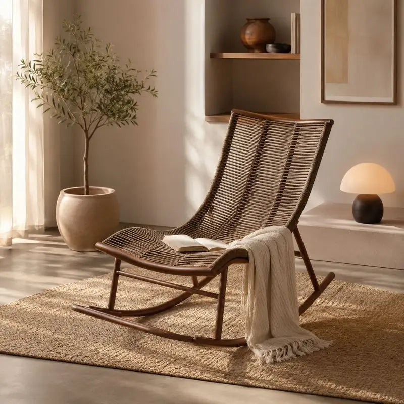 Fauteuil Bascule Rotin
