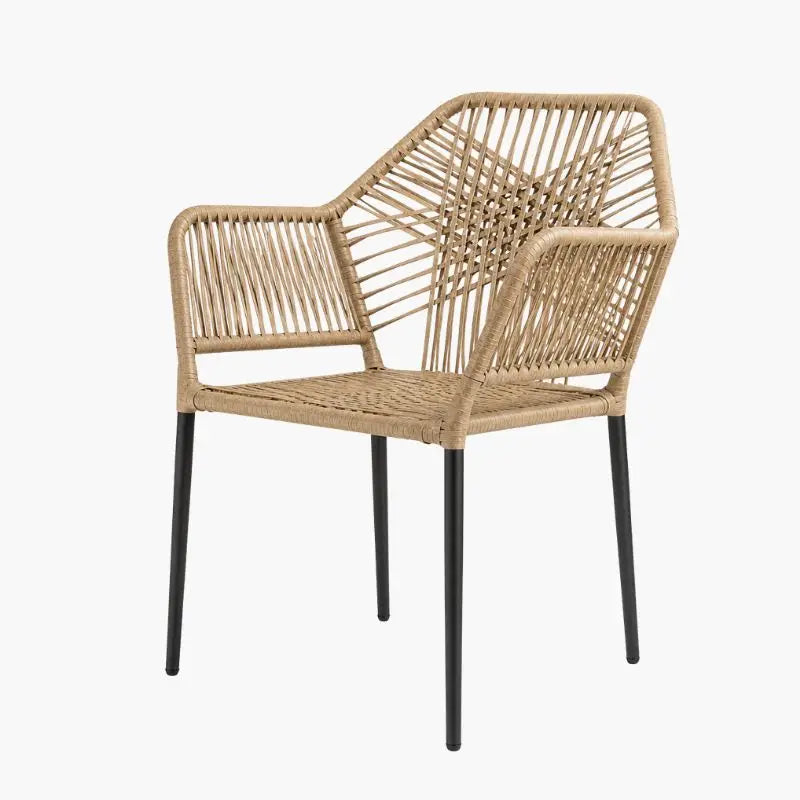 Fauteuil de Jardin en Rotin - 63 x 62 x 80 cm
