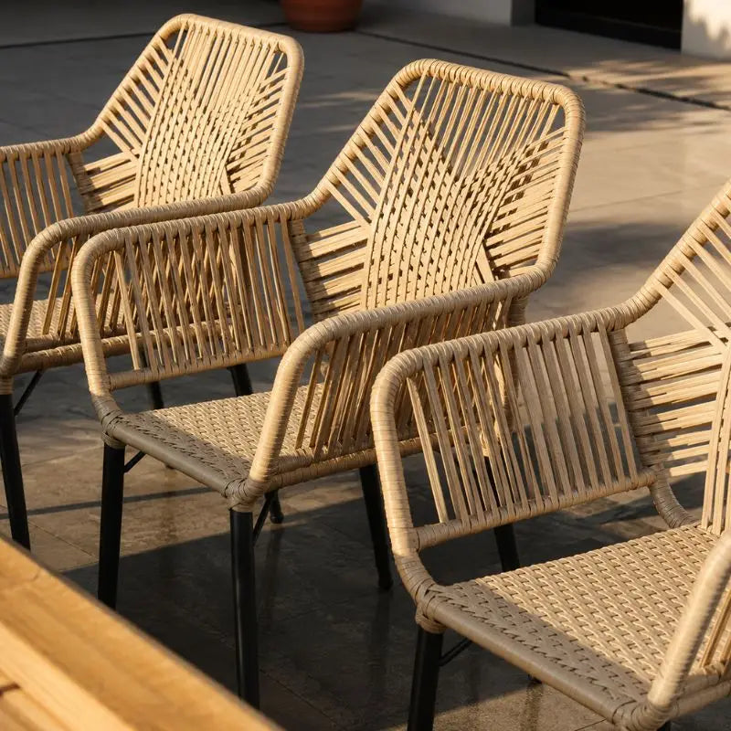 Fauteuil de Jardin en Rotin - 63 x 62 x 80 cm