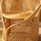 Fauteuil en Rotin Design - 83 x 59.5 x 140 cm