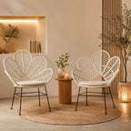 Fauteuil en Rotin Fleur