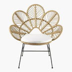 Fauteuil en Rotin Fleur