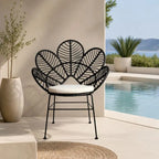 Fauteuil en Rotin Fleur