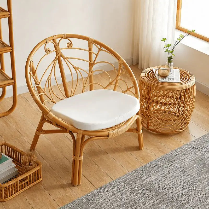 Fauteuil en Rotin Intérieur - 90 x 87 x 85 cm