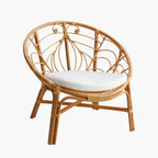 Fauteuil en Rotin Intérieur - 90 x 87 x 85 cm