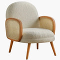 Fauteuil en Rotin Moderne - Blanc
