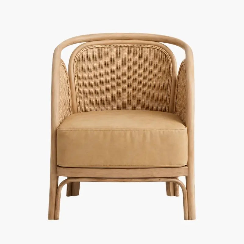 Fauteuil en Rotin pour Salon - 69 x 62 x 45 cm