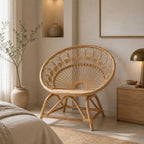 Fauteuil en Rotin Rond