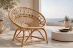 Fauteuil en Rotin Rond
