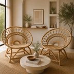Fauteuil en Rotin Rond 