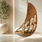 Fauteuil en Rotin Suspendu - 88 x 74 x 151 cm