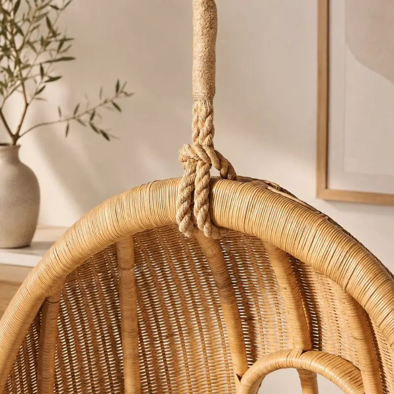 Fauteuil en Rotin Suspendu - 88 x 74 x 151 cm