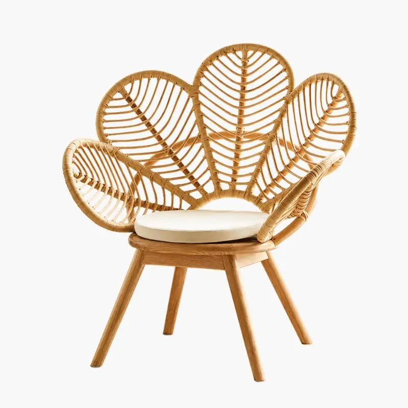 Fauteuil Fleur Rotin - 60 x 60 x 103 cm