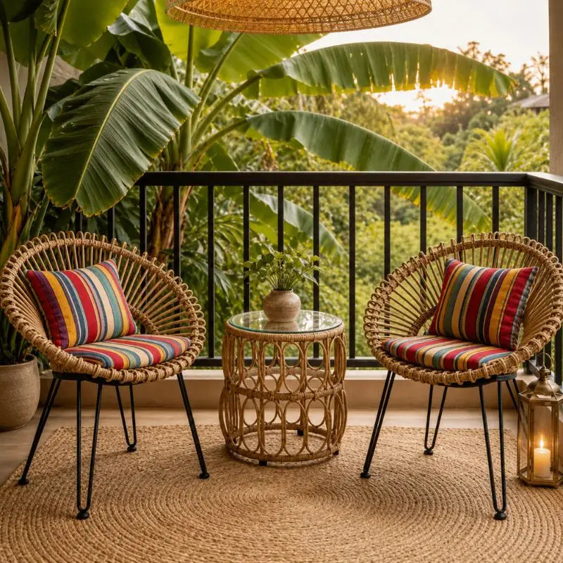 Fauteuil Jardin Rotin - 57 x 65 x 83 cm