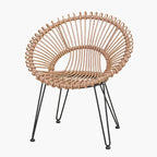 Fauteuil Jardin Rotin - 57 x 65 x 83 cm